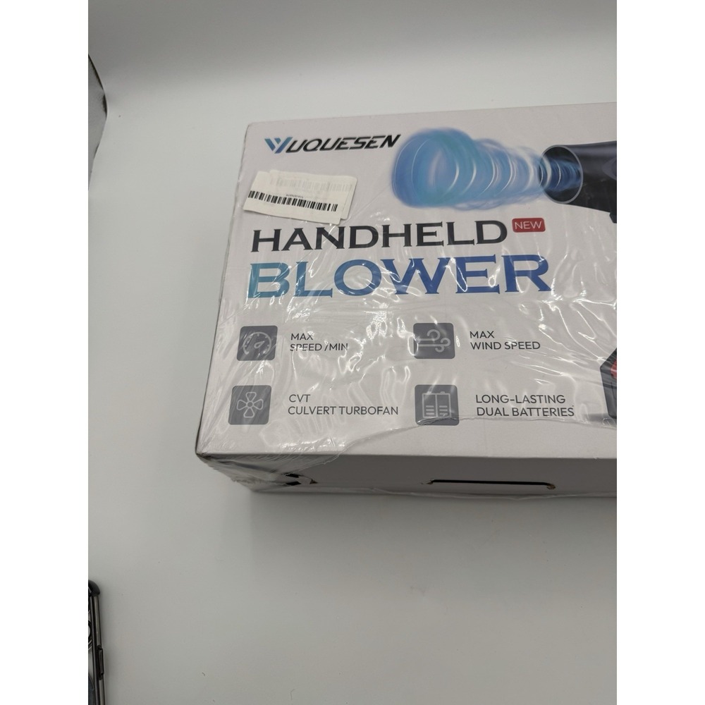 NEW VUQUESEN 21V Cordless Handheld Turbo Blower 2 Batteries Charger NIB - Picture 9 of 10